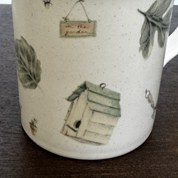 Portfolio by Pfaltzgraff Naturewood Mug 2 Stoneware Mugs 12 oz Garden Cottage - Picture 11 of 13
